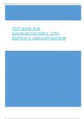 TEST BANK For Principles of Microeconomics 10th Edition by N&period; Gregory Mankiw