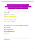 Head&comma; Neck&comma; and Neurological ATI Questions and Answers &vert; Latest Version  &vert; 2025&sol;2026 &vert; Correct & Verified