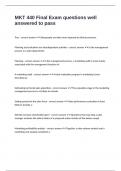 MKT 440 Final Exam questions well answered to pass