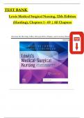 Test Bank Lewis Medical-Surgical Nursing&colon; Assessment and Management of Clinical Problems 12th Edition By Harding & Kwong All Chapters Included&period; 