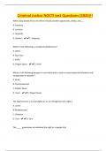 Criminal Justice NOCTI test Questions &lpar;2025&rpar;&excl;