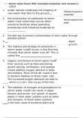 Storm water Exam With Complete Questions And Answers &vert; Latest