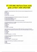 IT-105 GMU MidTerm Exam study guide LATEST 2025 UPDATE&excl;&excl;&excl;