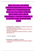 DNTL 261 LOs 1-6 LATEST  UPDATED 2025&sol;2026 Exam WITH  COMPLETE COMPREHENSIVE  Questions And SURE VERIFIED  SOLUTIONS 100&percnt; &lpar;MOST  FREQUENTLY TESTED&rpar; GRADED AT A&plus; SCORE SURE GUARANTEED  PASS&excl;&excl; 