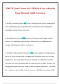 NSG 526 Exam 1 &ndash; Advanced Health Assessment Study Guide &vert; 2025&ndash;2026 Updated Edition