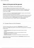 Nature of the gene and the genoma