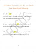 NSG 526 Exam1 &lpar;Latest 2025 &sol; 2026&rpar; Qs & Ans to Pass the Exam Advanced Health Assessment