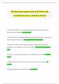 NLN Pax Science practice tests QUESTIONS AND ANSWERS RATED A&plus; 2025&vert;2026 UPDATE