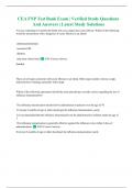 CEA FNP Test Bank Exam &ndash; Verified Study Questions and Answers with Latest Study Solutions