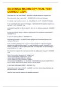 BU DENTAL RADIOLOGY FINAL TEST CORRECT 100&percnt;