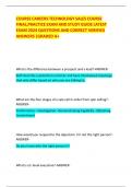 CourseCareers Technology Sales Course &vert; Final Exam&comma; Practice Test&comma; and Study Guide &vert; 2024 Questions with Verified A&plus; Answers