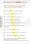 NBCT Music Questions and Answers &lpar;100&percnt; Correct Answers&rpar; Already Graded A&plus;