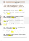 Nurse 5334 Test 1 Questions and Answers  &lpar;100&percnt; Correct Answers&rpar; Already Graded A&plus;