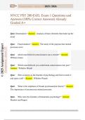NVCC PSY 200-E43L Exam 1 Questions and  Answers &lpar;100&percnt; Correct Answers&rpar; Already  Graded A&plus;