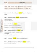 PNR 400 - Exam prep Questions and Answers  &lpar;100&percnt; Correct Answers&rpar; Already Graded A&plus;