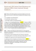 Social work 238 Content Exam Questions and  Answers &lpar;100&percnt; Correct Answers&rpar; Already  Graded A&plus; 