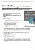 Primary Care Interprofessional Collaborative Practice &ndash; 6th Edition &ndash; Complete Test Bank &lpar;Chapters 1&ndash;228&rpar; with A&plus; Questions and Answers