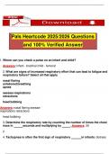 Pals Heartcode 2025&sol;2026 Questions and 100&percnt; Verified Answer