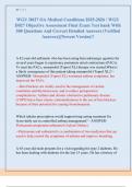WGU D027 OA Medical Conditions 2025-2026 &sol; WGU  D027 Objective Assessment Final Exam Test bank With  300 Questions And Correct Detailed Answers &lpar;Verified  Answers&rpar;&vert;&vert;Newest Version&excl;&excl;