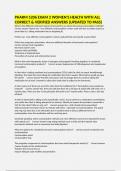 PHARM 5206 EXAM 2 WOMEN'S HEALTH WITH ALL CORRECT & VERIFIED ANSWERS &lpar;UPDATED TO PASS&rpar;