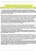 FOCUS ON MENTAL HEALTH EXAM QUESTIONS AND ANSWERS GRADED A&plus; 2025&period;