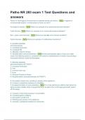  exam 1 Patho NR 283&colon; &lpar;Latest 2025&sol; 2026 Update&rpar; Exam Review&vert; Questions And Verified Answers&vert; Accurate Complete Solutions&vert; 100&percnt; Correct&vert; Already Graded A&plus; &lpar;All Units included&rpar;