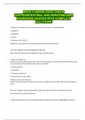 WEEK 5 KNOWLEDGE CHECK GASTROINTESTINAL AND HEPATOBILIARY DISORDERS QUIZZES WITH COMPLETE  SOLUTIONS