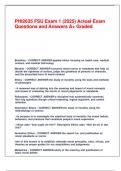 PHI2635 FSU Exam 1 &lpar;2025&rpar; Actual Exam Questions and Answers A&plus; Graded&period;