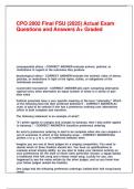 CPO 2002 Final FSU &lpar;2025&rpar; Actual Exam Questions and Answers A&plus; Graded&period;