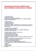 Thanatology Final Exam &lpar;2025&rpar; Actual Exam Questions and Answers A&plus; Graded&period;