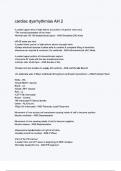 cardiac dysrhythmias AH 2 Exam Questions and Answers 