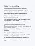 Cardiac Dysrhythmias Edapt verified questions and 100&percnt; answers 