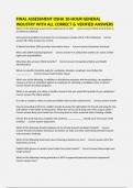 FINAL ASSESSMENT OSHA 10-HOUR GENERAL INDUSTRY WITH ALL CORRECT & VERIFIED ANSWERS