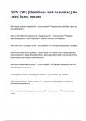 ISDS 7301 &lpar;Questions well answered&rpar; A&plus; rated latest update