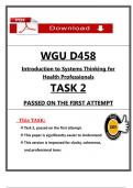 D458 Task 2 &ndash; Passed &ndash; 2025 Complete & Verified