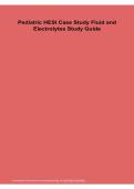  Pediatric HESI Case Study Fluid and Electrolytes Study Guide 2026&sol;2027 Pediatric HESI Exam Prep&comma; Practice Questions&comma; Answers and Clinical Review
