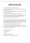 REPL EXAM CASA QUESTIONS AND ANSWERS 2025