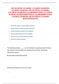 DEVELOPING LEADERS - LEADING MARINES&comma; LEADING MARINE LEADER SHIP TOOLS QUESTIONS BANK&period;pdf with complete solutions Already Passed with Distinction&period;