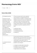Pharmacology Evolve HESI complete solutions Already Passed with Distinction&period;