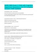 NURS 3900 Exam 2 Child with Cognitive Impairment Questions And All Complete Answers 2025 Updated&period;