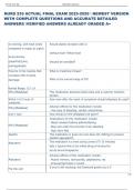 NURS 239 ACTUAL FINAL EXAM 2025-2026  NEWEST VERSION  WITH COMPLETE QUESTIONS AND ACCURATE DETAILED  ANSWERS VERIFIED ANSWERS ALREADY GRADED A&plus;  