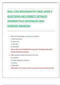 WGU C785 BIOCHEMISTRY FINAL EXAM 2 QUESTIONS AND CORRECT DETAILED  ANSWERS PLUS RATIONALES 2025  &lpar;VERIFIED ANSWERS&rpar;