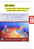 Complete Test Bank For Pharmacology for Nurses&colon; A Pathophysiologic Approach 6th Edition-Containing All Chapters&period; 