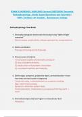 Essential Pathophysiology &lpar;NUR2063&rpar; &ndash; Rasmussen College &ndash; 2025&sol;2026 &ndash; Exam 5 Study Guide Questions and Answers