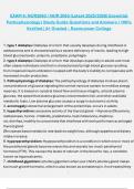 Essential Pathophysiology &lpar;NUR2063&rpar; &ndash; Rasmussen College &ndash; 2025&sol;2026 &ndash; Exam 4 Study Guide Questions and Answers