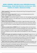 Essential Pathophysiology &lpar;NUR2063&rpar; &ndash; Rasmussen College &ndash; 2025&sol;2026 &ndash; Exam 2 Study Guide Questions and Answers