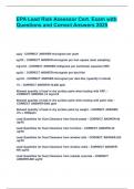 EPA Lead Risk Assessor Cert&period; Exam with Questions and Correct Answers 2025&period;