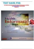 TEST BANK FOR&colon; For Health Informatics&colon; An Interprofessional Approach 1st Edition By Ramona Nelson Latest Update Graded A&plus;
