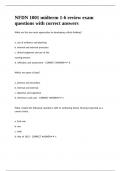 NFDN 1001 midterm 1-6 review exam questions with correct answers