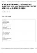 AZ 104 RENEWAL EXAM COMPREHENSIVE QUESTIONS WITH MULTIPLE CHOICES &vert;VERIFIED & REVISED ANSWERS &lpar;NEW&rpar; 2025